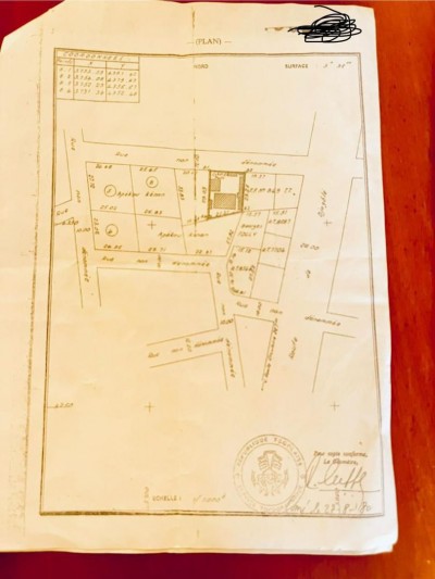 1 lot avec titre foncier à 20m seulement du goudron